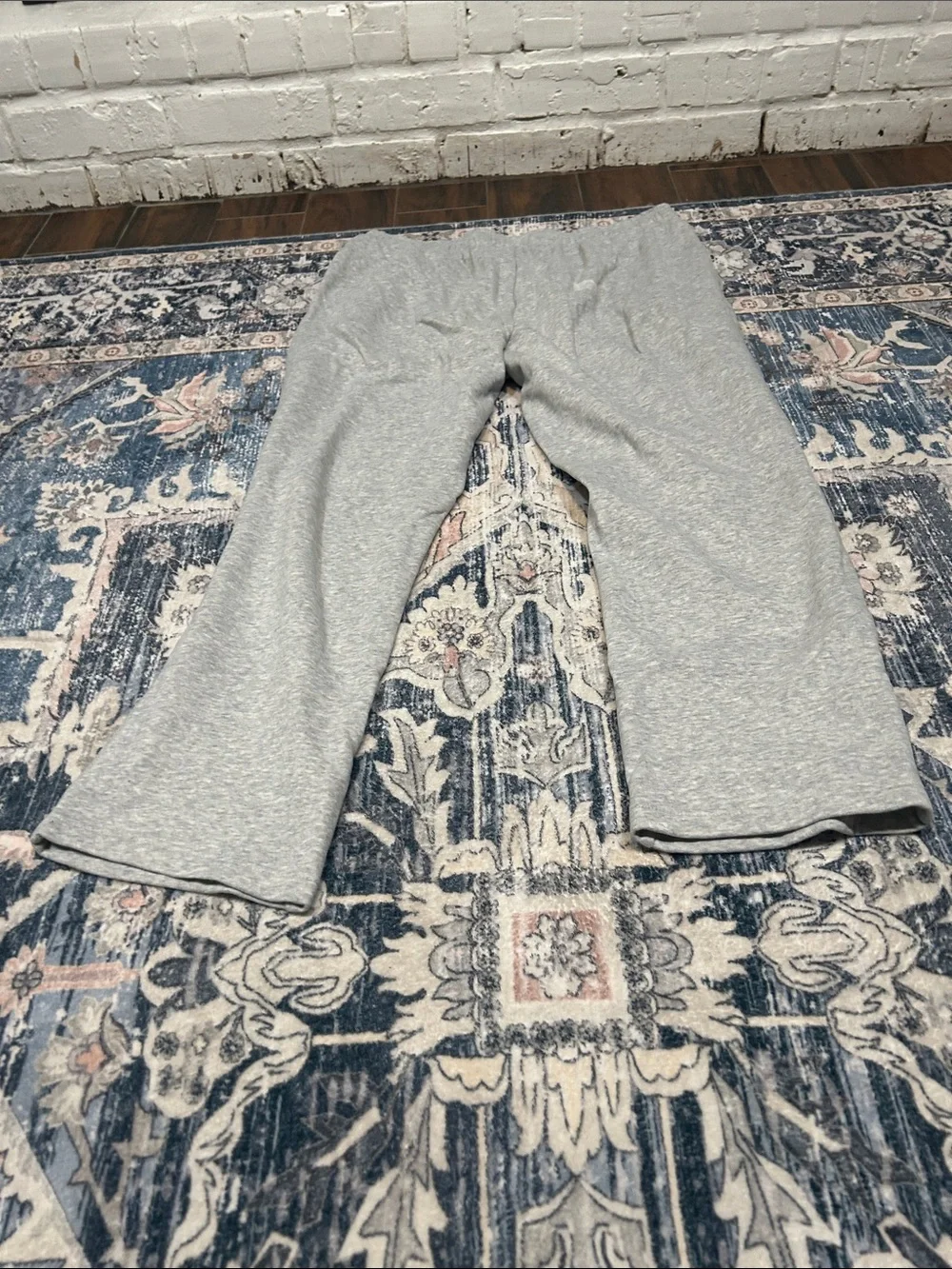 Light Gray Kids Sweatpants with Side Graphic